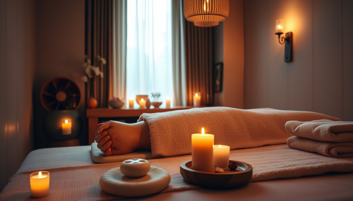 tranquil spa setting for tantra massage