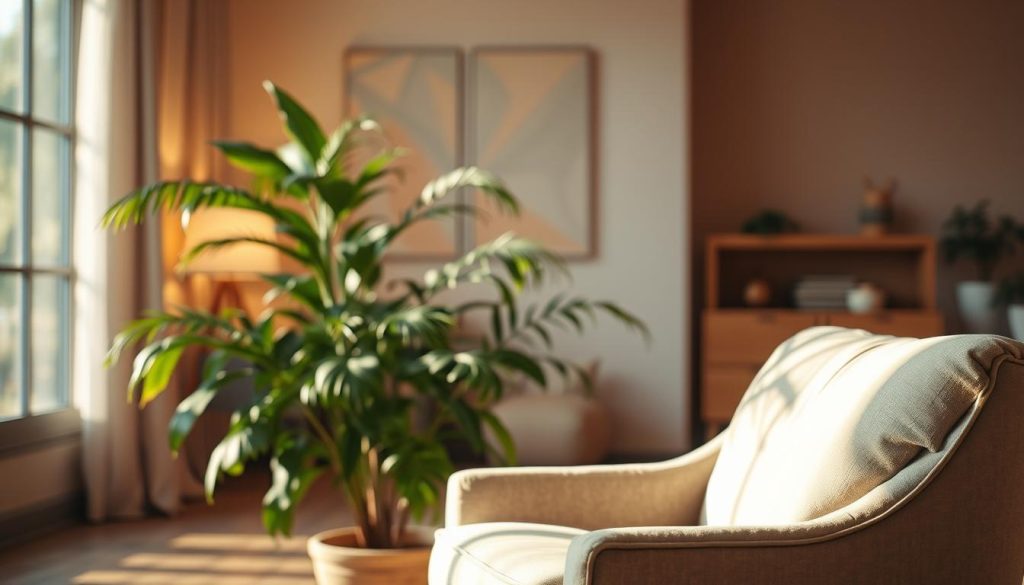 A serene and tranquil scene depicting the concept of "Empati ve stres azaltma" (Empathetic Stress Reduction). In the foreground, a soft, warm light illuminates a plush, comfortable armchair, inviting the viewer to settle in and find respite. The middle ground features a lush, verdant plant, its graceful leaves gently swaying, symbolizing the calming and rejuvenating effects of empathy. In the background, the warm tones of a cozy, minimalist interior create a sense of sanctuary, where the mind can wander and the body can find relief from the stresses of daily life. The overall atmosphere evokes a feeling of inner peace, balance, and the therapeutic power of empathetic understanding. A serene and tranquil scene depicting the concept of "Empati ve stres azaltma" (Empathetic Stress Reduction). In the foreground, a soft, warm light illuminates a plush, comfortable armchair, inviting the viewer to settle in and find respite. The middle ground features a lush, verdant plant, its graceful leaves gently swaying, symbolizing the calming and rejuvenating effects of empathy. In the background, the warm tones of a cozy, minimalist interior create a sense of sanctuary, where the mind can wander and the body can find relief from the stresses of daily life. The overall atmosphere evokes a feeling of inner peace, balance, and the therapeutic power of empathetic understanding.